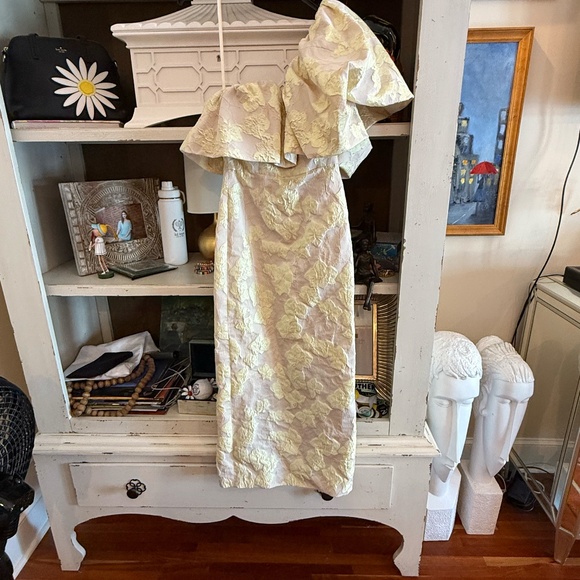 Antonio Melani size 0 Jordyn Floral jacquard one shoulder dress - Picture 3 of 6